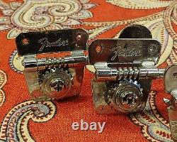 VINTAGE LATE 1970s FENDER BASS TUNERS with FERRULES & SCREWS 1976, 77, 78, 79