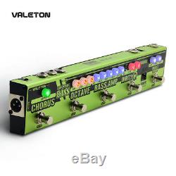 Valeton Dapper Bass Guitar Multi Effects Pedal Strip Bass Tuner, Chorus, Octaver