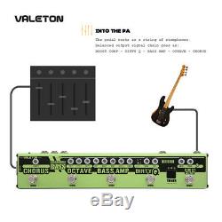 Valeton Guitar Multi Effects Pedal Strip 6 in 1 Bass Tuner, Chorus, Octaver VES-2
