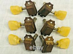 Vintage 1950's Kluson Guitar Tuners Set of Six'Patent Applied' on Tuner