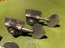 Vintage 1960's Fender Precision or Jazz Bass Guitar Tuners-Tuning Keys 1968-1972