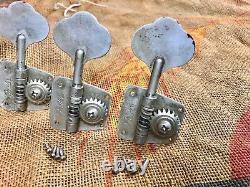 Vintage 1960's Fender Precision or Jazz Bass Guitar Tuners-Tuning Keys 1968-1972