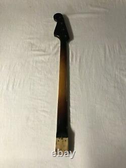 Vintage 1960s Hagstrom Concord Bass Neck Sweden Black Ebony Rare No Tuners