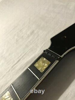 Vintage 1960s Hagstrom Concord Bass Neck Sweden Black Ebony Rare No Tuners