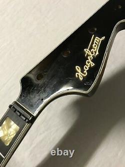 Vintage 1960s Hagstrom Concord Bass Neck Sweden Black Ebony Rare No Tuners
