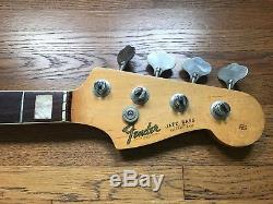 Vintage 1966 Fender Jazz Bass Guitar Neck & Tuners BEAUTIFUL Original J Part 60s