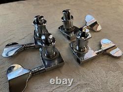 Vintage 1970's Gibson EB-3 EB-4 bass guitar tuners complete set