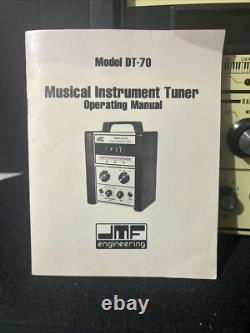Vintage 1970s JMF Engineering DT-70 Musical Instrument Guitar Bass Piano Tuner