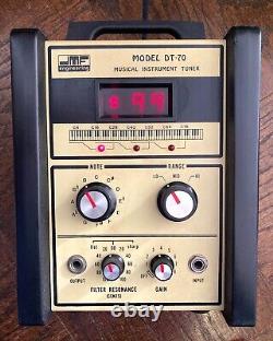 Vintage 1970s JMF Engineering DT-70 Musical Instrument Guitar Bass Tuner + Cover