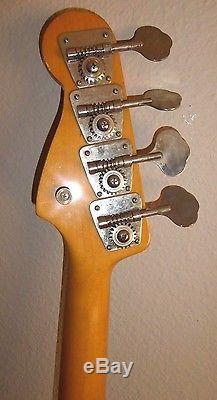 Vintage FENDER PRECISION BASS ROSEWOOD NECK & TUNERS MIJ K SERIAL 1962 REISSUE