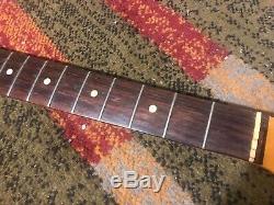 Vintage Fender 1966 Mustang Neck With Original F tuners EXC
