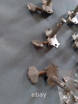 Vintage Grover Open Back Tuners 3 G -93s, 3 Sta-tite 1950s/1970s Nickel