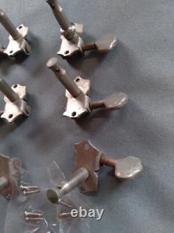 Vintage Grover Open Back Tuners 3 G -93s, 3 Sta-tite 1950s/1970s Nickel