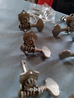 Vintage Grover Open Back Tuners 3 G -93s, 3 Sta-tite 1950s/1970s Nickel