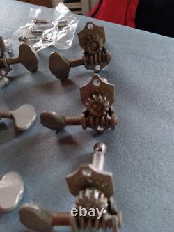 Vintage Grover Open Back Tuners 3 G -93s, 3 Sta-tite 1950s/1970s Nickel