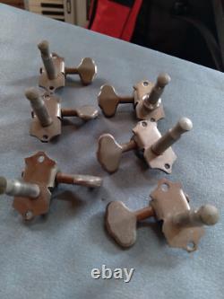 Vintage Grover Open Back Tuners 3 G -93s, 3 Sta-tite 1950s/1970s Nickel