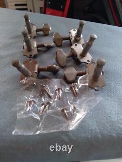 Vintage Grover Open Back Tuners 3 G -93s, 3 Sta-tite 1950s/1970s Nickel