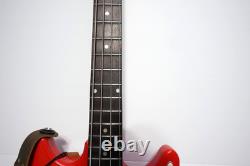 Vintage Harmony Short Scale Electric Bass Guitar Red New Tuners