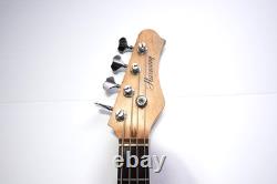 Vintage Harmony Short Scale Electric Bass Guitar Red New Tuners