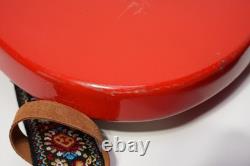 Vintage Harmony Short Scale Electric Bass Guitar Red New Tuners