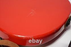 Vintage Harmony Short Scale Electric Bass Guitar Red New Tuners