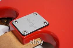 Vintage Harmony Short Scale Electric Bass Guitar Red New Tuners