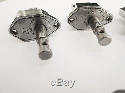 Vintage Kluson Tuners/ Machine Heads for Gibson Bass Guitar or Banjo + Old Pick