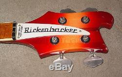 Vintage Rickenbacker Broken Neck 4001 Bass Guitar Tuners Truss Rod Cover Fireglo