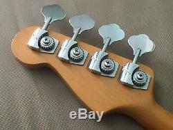 Vintage Schecter USA P Bass NECK + Fender Tuners & Precision Decal B width