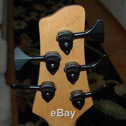 Vintage Vester 5 string bass narrow spacing, long scale! And Hipshot tuners