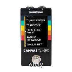 Walrus Audio Canvas Tuner Guitar / Bass Pedal with LCD Display & 0.1 Accuracy