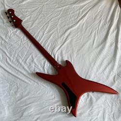 Warlock 4 Strings Red Solid Body Bass Guitar Electric Guitar Christmas Special