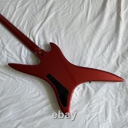 Warlock 4 Strings Red Solid Body Bass Guitar Electric Guitar Christmas Special