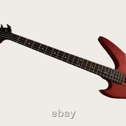 Warlock 4 Strings Red Solid Body Bass Guitar Electric Guitar Christmas Special