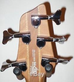 Washburn Force 5 ABT Neck-Thru Bass Guitar Active Electronics Grover Tuners Bag