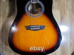 Washburn WA90CE Acoustic/Electric Guitar-DUAL PREAMP- 5 band EQ/ inside Mic