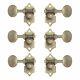 Waverly Guitar Tuners with Vintage Oval Knobs-Solid Peghead, Relic nickel, 3L/3R