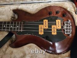 Westbury Track 4 Bass Guitar Very Good Hard Shell Case OHSC