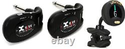 Xvive U2 Digital Wireless Guitar System Black + Snark ST-8 Value Bundle