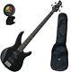 Yamaha TRBX174 BL 4- Black String Electric Bass Guitar With Gig Bag And Tuner
