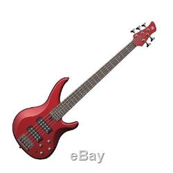 Yamaha TRBX305CAR 5-String Bass Value Pack Deluxe Bag, Tuner & Acces. Red