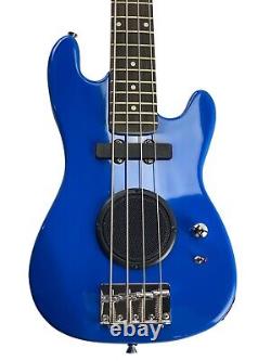 Zenison 36 Youth Electric BASS GUITAR Kids/Beginner Starter Kit Amp Combo BLUE