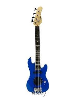 Zenison 36 Youth Electric BASS GUITAR Kids/Beginner Starter Kit Amp Combo BLUE